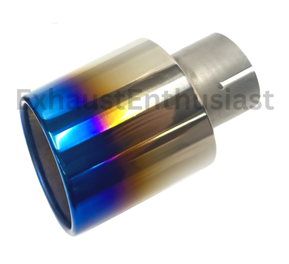 2.25" inlet - 4" Outlets - 6.3" Long Titanium Alloy Tip.