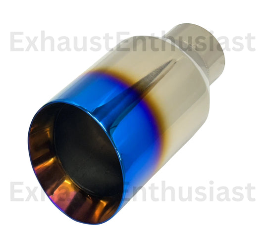 2.5” Inlet 5” Outlet 9” Long Exhaust Tip SS304 Weld-On