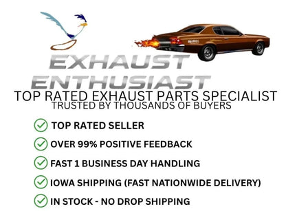 2.5” Inlet 5” Outlet 9” Long Exhaust Tip SS304 Weld-On